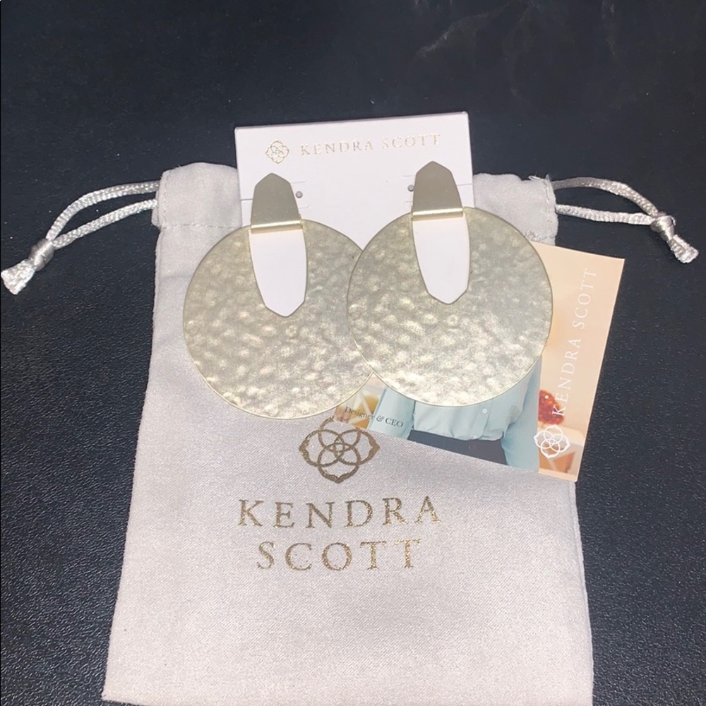 Kendra Scott Diane Statement Earrings In Gold